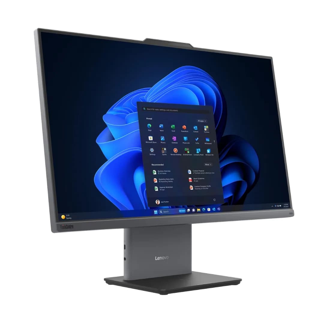 LENOVO AIO THINKCENTER NEO 50A-24 ECRAN 23,8'' U7-256V 16GO 512GO SSD FREEDOS NOIR 36M MONITOR STAND