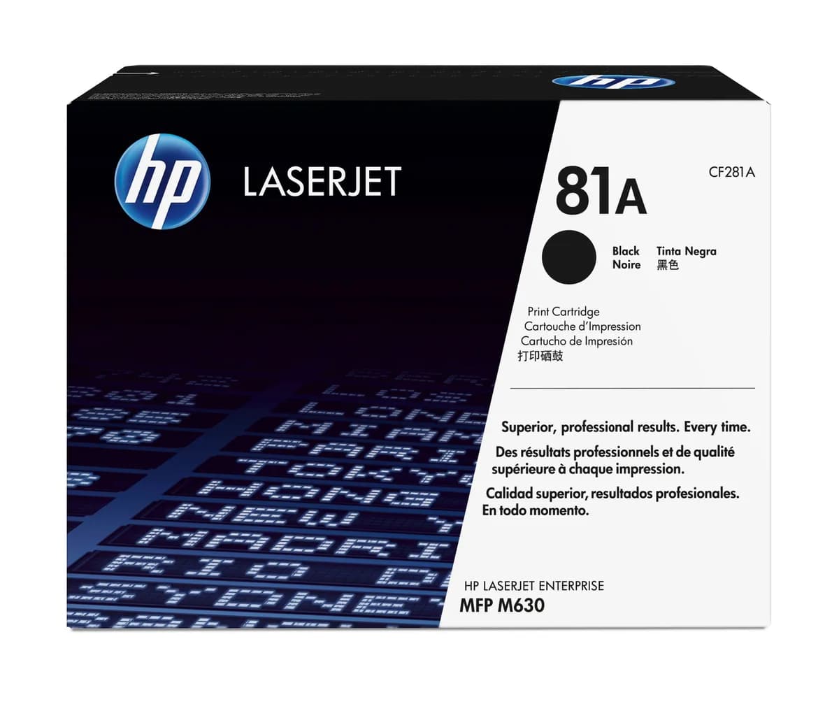 HP 81A BLACK ORIGINAL LASERJET TONER CARTRIDGEHP LJ M604/M605/M606/M630 MFP/M625 MFP BLACK CRTG