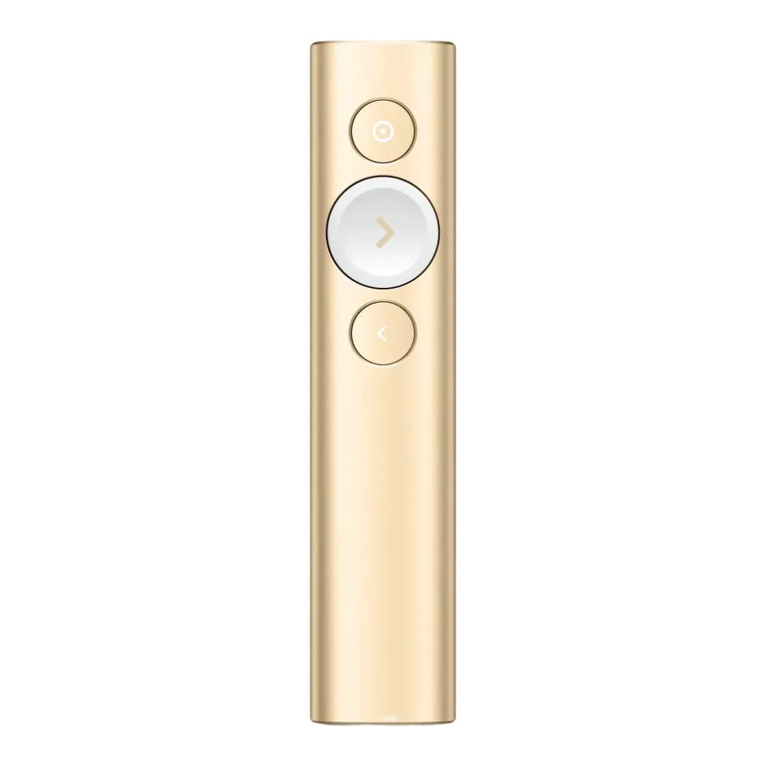 LOGITECH SPOTLIGHTÖ PRESENTATION REMOTE - GOLD - 2.4GHZ/BT - N/A - EMEA-808 - LOGI