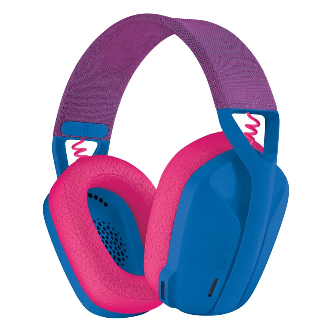 LOGITECH HEADSET PC - G435 LIGHTSPEED WIRELESS GAMING HEADSET - BLUE - 2.4GHZ 12M
