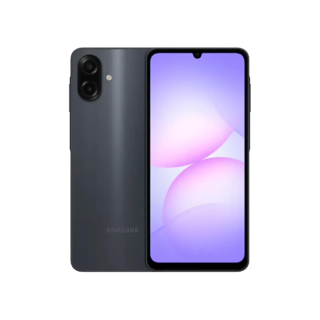 SAMSUNG SMARTPHONE ANDROID A07 6,7'' MEDIATEK- 4GO 64GO 4G DS CAM AV 8MPX CAM ARR 50MPX NOIR 12M