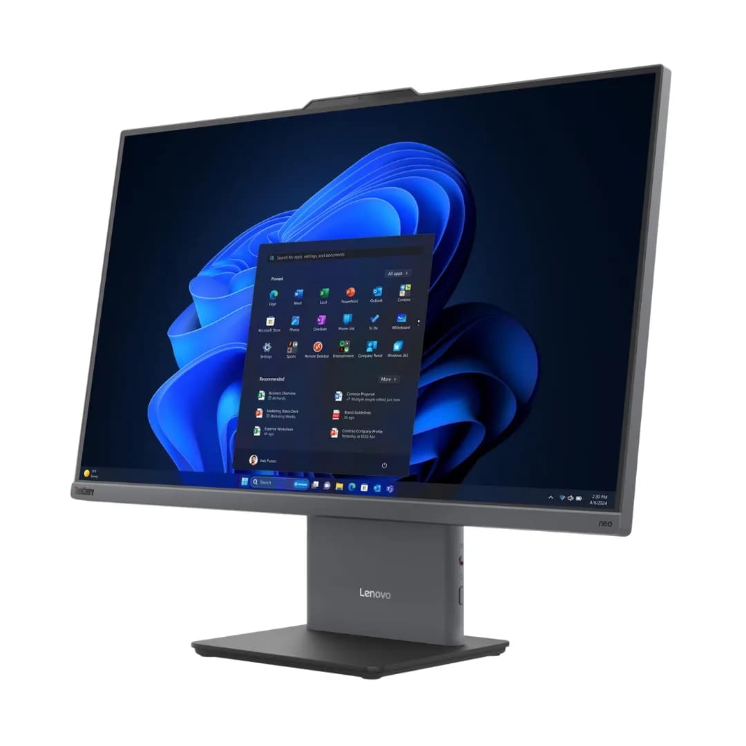 LENOVO AIO THINKCENTER NEO 50A-27 ECRAN 27'' U7-256V 16GO 512GO SSD FREEDOS NOIR 36M MONITOR STAND
