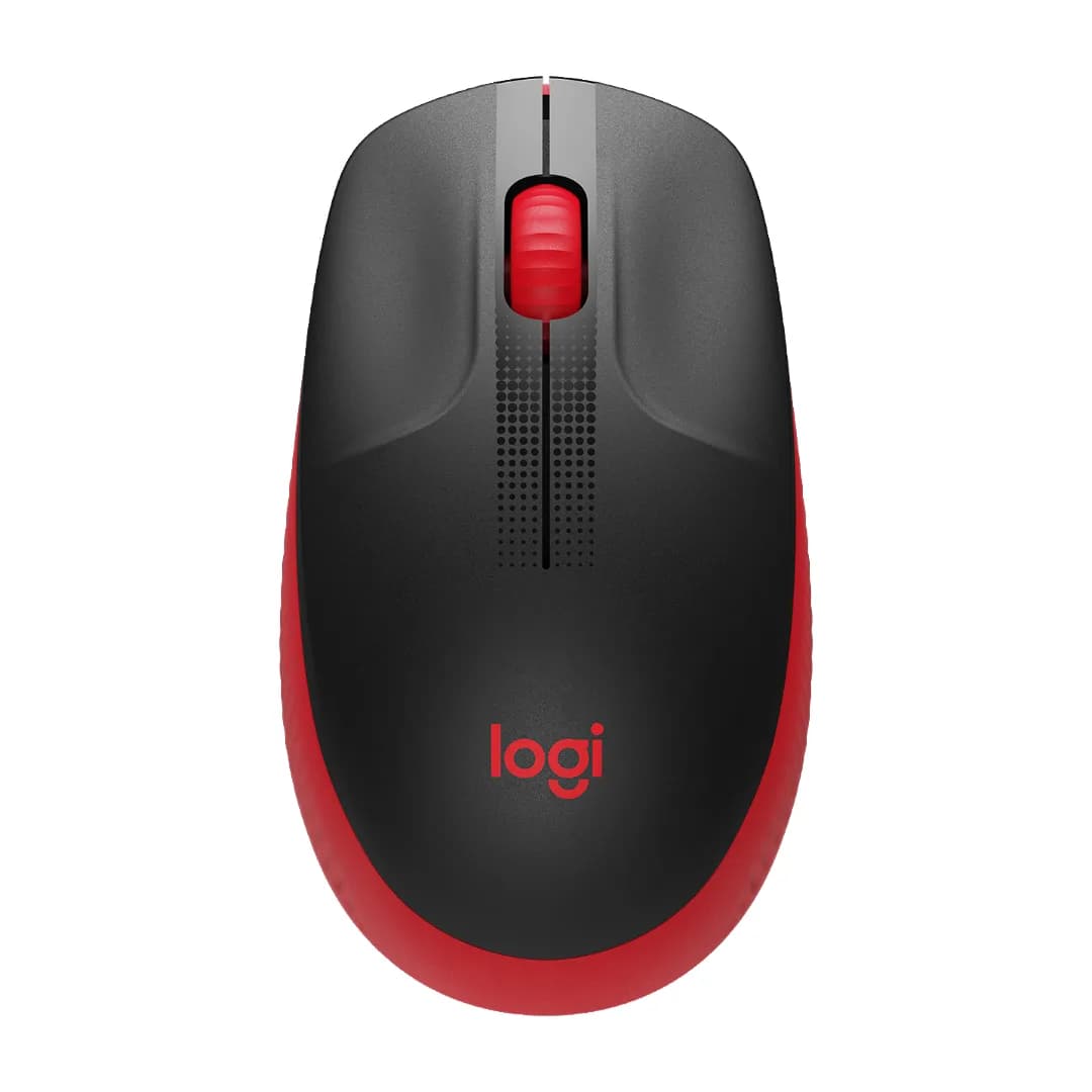 LOGITECH M190 FULL-SIZE WIRELESS MOUSE - RED - EMEA 12M
