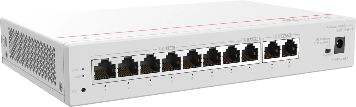 HUAWEI S380-S8P2T (2*GE WAN, 8*GE LAN(POE+, 124W)
