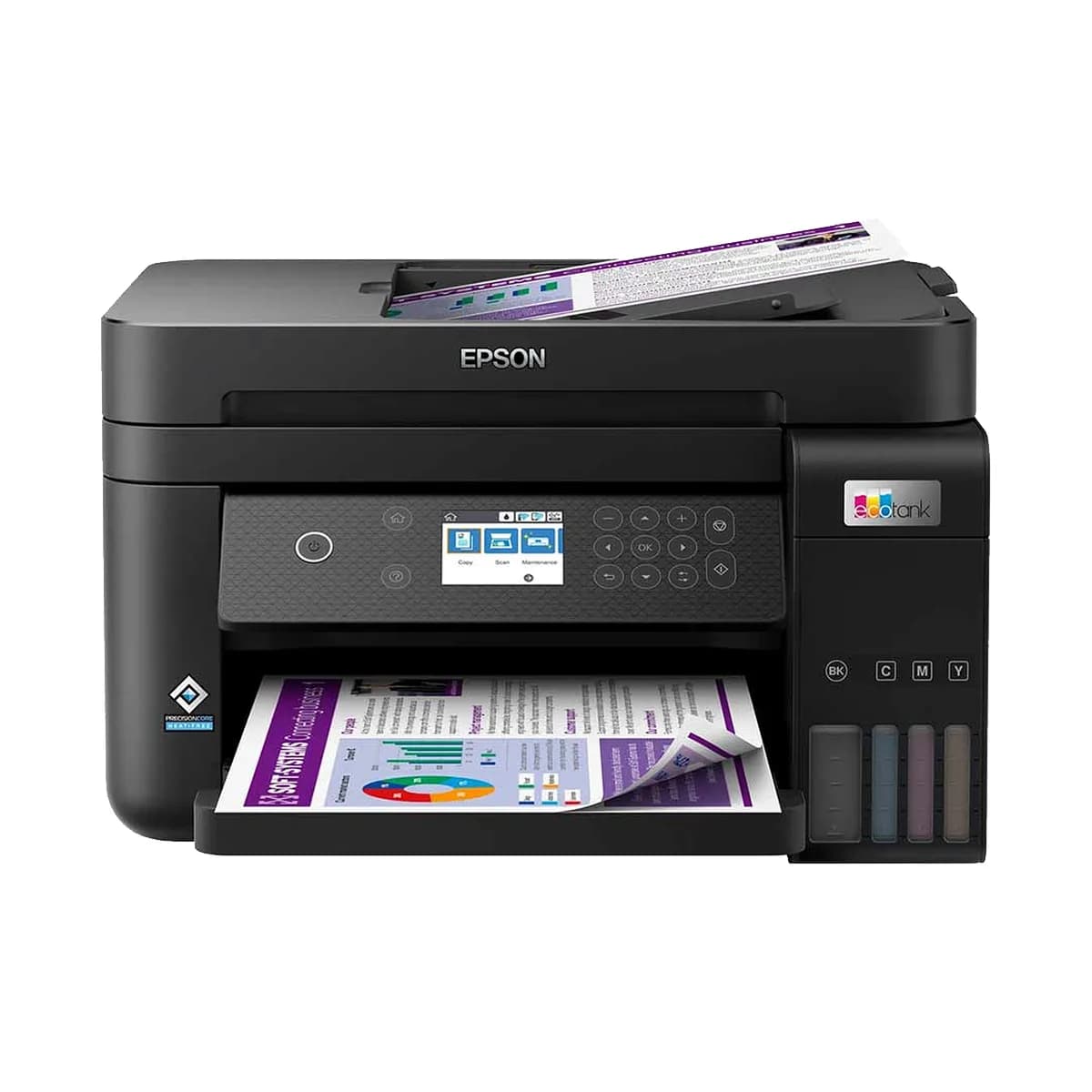 EPSON JET D'ENCRE L6270 MFP 3EN1 RÉSEAU WIFI COULEUR A4 R/V 33 B&WPPM 20PPMCOL 33 36M