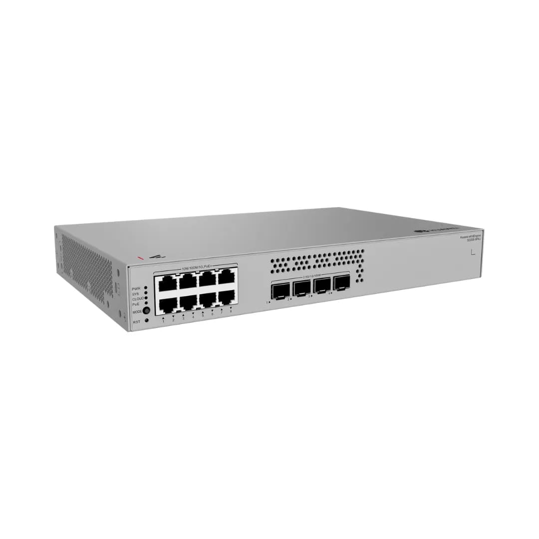 HUAWEI S220S-8P4J (8*10/100/1000BASE-T PORTS (128 W POE+), 4*2.5GE SFP PORTS, BUILT-IN AC POWER,