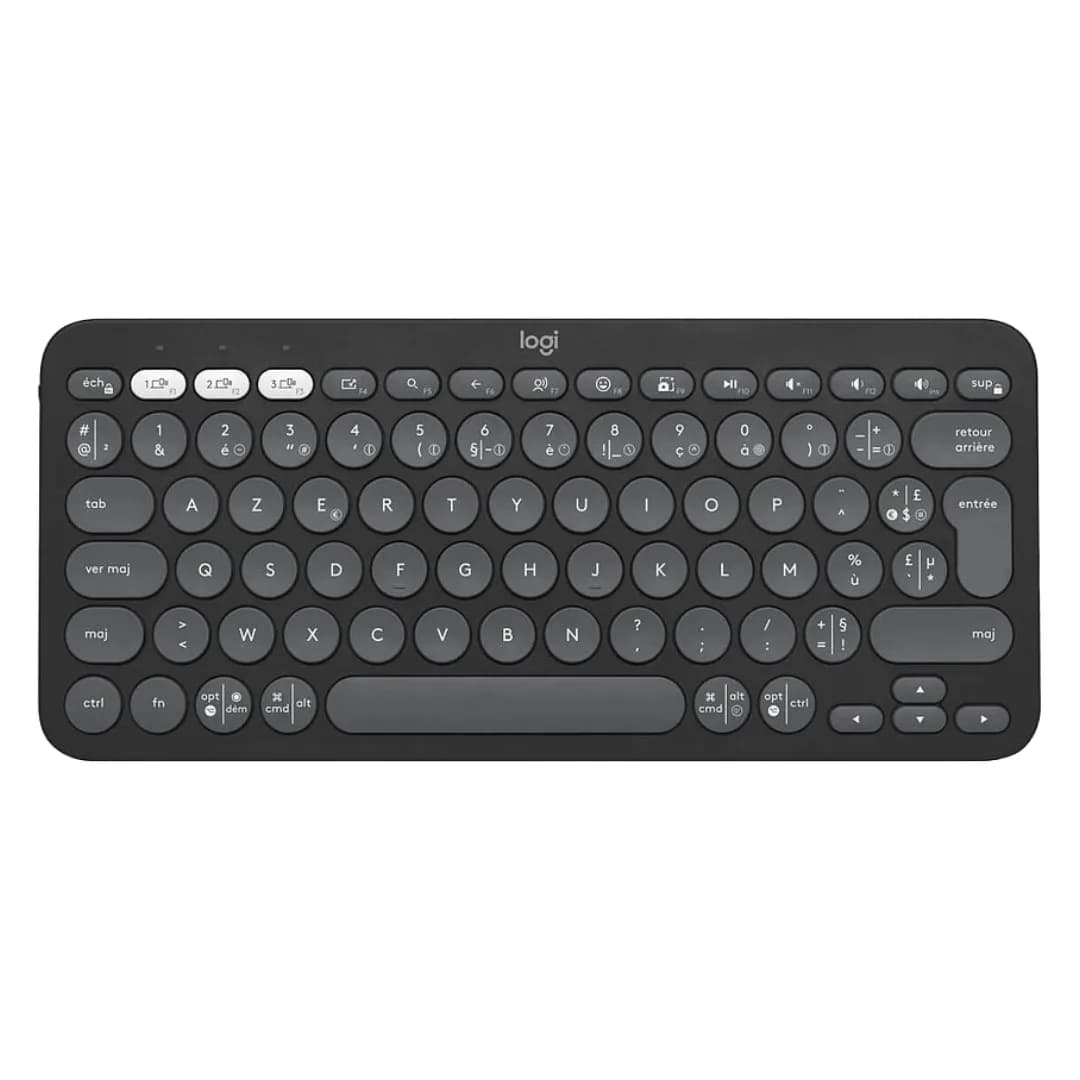 LOGITECH PEBBLE KEYS 2 K380S - TONAL GRAPHITE - FRA - BT UNIVERSAL 12M