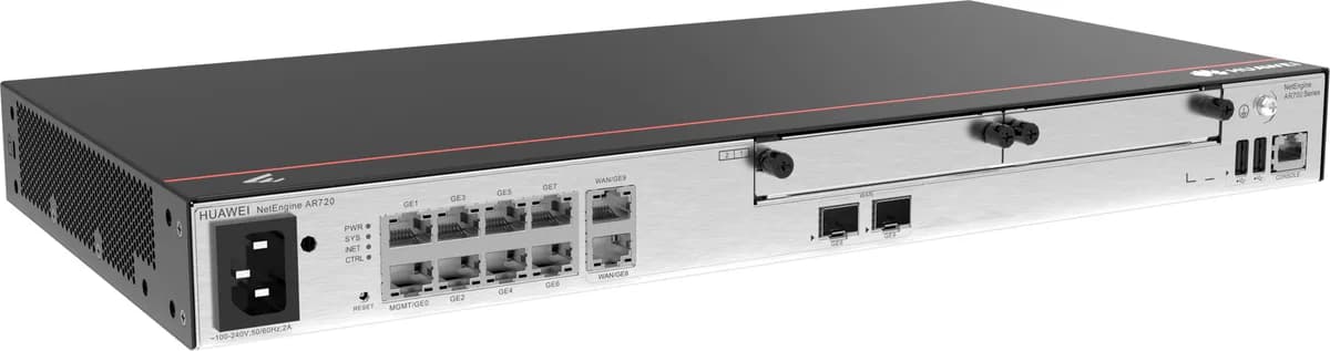 HUAWEI AR720, 2*GE COMBO WAN, 8*GE LAN, 2*USB 2.0, 2*SIC