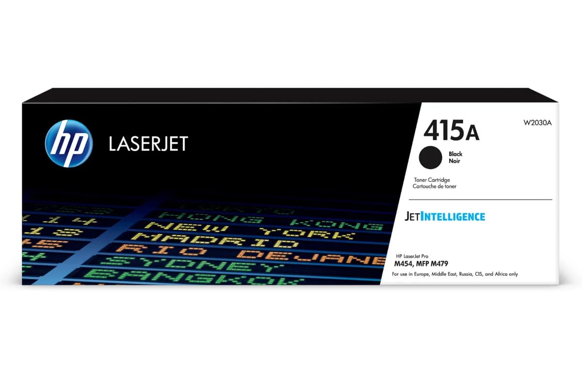 HP 415A BLACK ORIGINAL LASERJET TONER CARTRIDGE POUR LA SÉRIE M454 & M479 MFP 2400 PAGES
