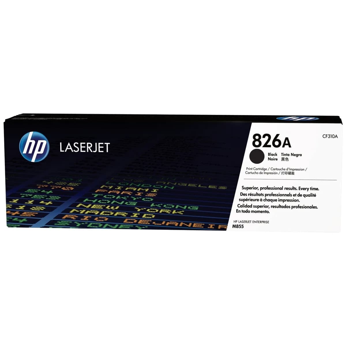 HP 826A BLACK ORIGINAL LASERJET TONER CARTRIDGEHP CLJ M855 CRTG BLK