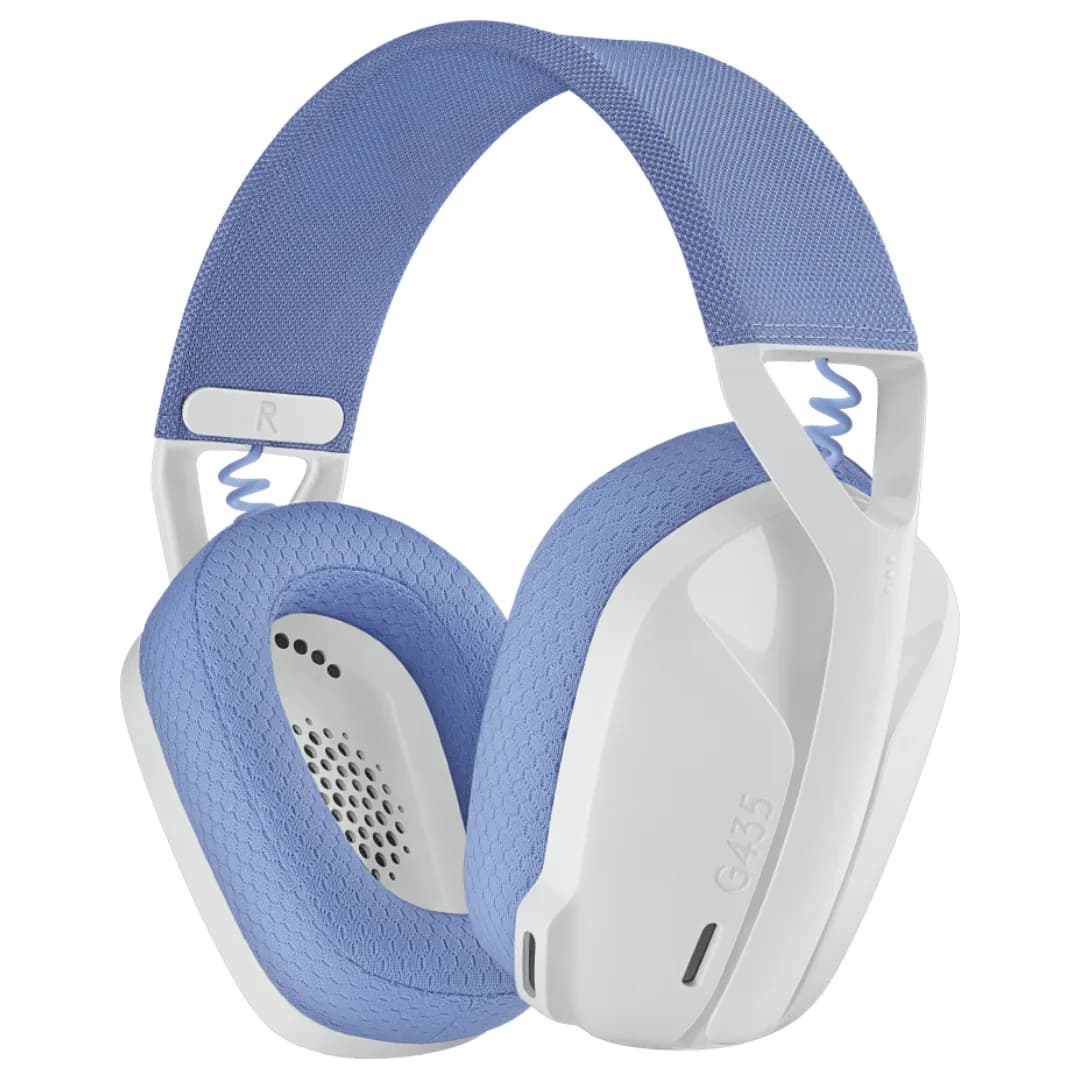 LOGITECH HEADSET PC - G435 LIGHTSPEED WIRELESS GAMING HEADSET - WHITE - 2.4GHZ 12M