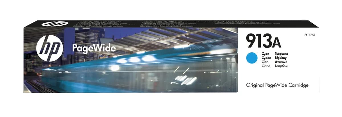 HP 913A CYAN ORIGINAL PAGEWIDE CARTRIDGEHP PAGEWIDE 352HP/377/452/477/552/P55250/P57750
