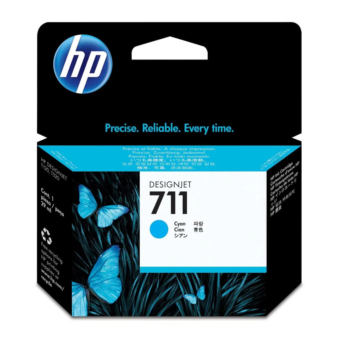 HP 711 29-ML CYAN DESIGNJET INK CARTRIDGE HP DESIGNJET T520 /T120