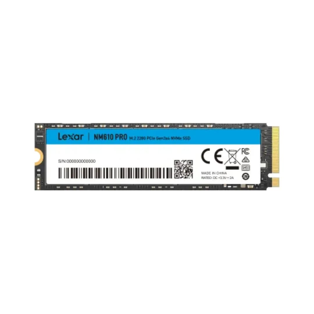 LEXAR SSD NM610 PRO 1TB NM610 PRO M.2 2280 PCLE GEN 3X4 NVME UP TO 3300MB/S READ & 2600MB/S WRIT 12M