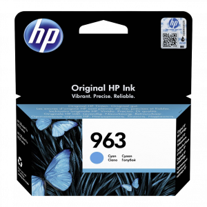 HP 963 Cyan Original Ink Cartridge Pour OJ9010/9013/9020 – Image 1