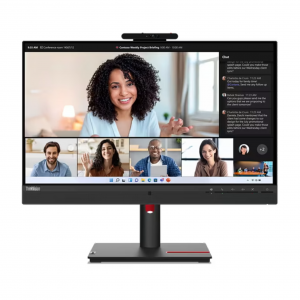 LENOVO ThinkVision T24mv-30  23.8 FHD IPS HDMI USB C Ethernet Speakers ,Webcam 36M – Image 1