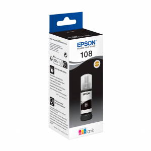 EPSON 108 EcoTank Black ink bottle pour L8050 – Image 1