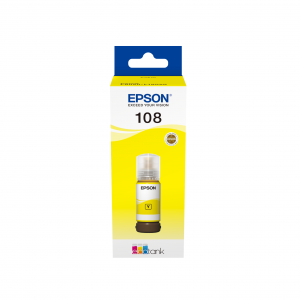 EPSON 108 EcoTank Yellow ink bottle pour L8050 – Image 1