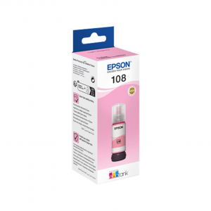 EPSON 108 EcoTank Light Magenta ink bottle pour L8050 – Image 1