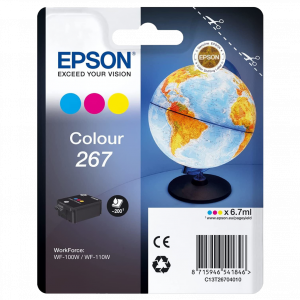 EPSON Monobloc Globe 267 - encre DURABrite Ultra 3 couleurs WF 100 – Image 1
