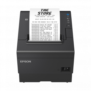 EPSON TM-T88VII (112): USB, Ethernet, Serial, PS, Black – Image 1
