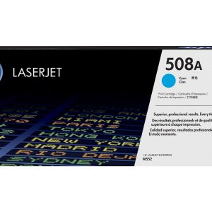 HP 508A Cyan Original LaserJet Toner CartridgeHP CLJ MFP M577/M552/M553 Cyan Crtg – Image 1