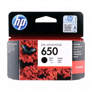 HP 650 Black Original Ink Advantage CartridgeDeskjet 1015/1515/1516/25xx/2645/3516/3545/4515 – Image 1