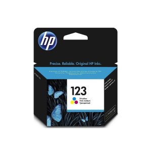 HP 123 Tri-color Original Ink CartridgeHP Officejet 4655 /HP Deskjet 2130/3630/3733 – Image 1