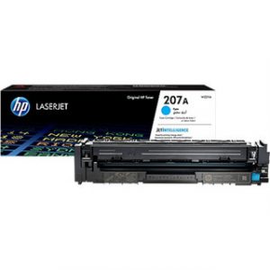 HP 207A Cyan Original LaserJet Toner Crtg 1250Pages pour M255dw, M282nw,M283fdn,M283fdw – Image 1