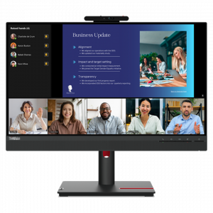 LENOVO T24v-30 24" Monitor,IPS panel,1920x1080,Input connct-VGA+HDMI 2.0+DP 1.4,Cabl included-DP,36M – Image 1
