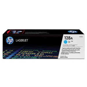 HP 128A Cyan Original LaserJet Toner CartridgeHP CLJ CP1525/CM1415 Cyan Crtg – Image 1