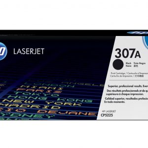 HP 307A Black Original LaserJet Toner CartridgeHP CLJ CP5225 Black Crtg – Image 1