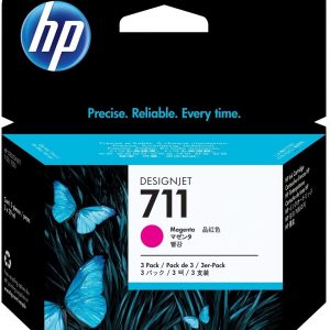 HP 711 3-pack 29ml Magt DesignJet Ink Cartridges HP DESIGNJET T520 /T120 – Image 1