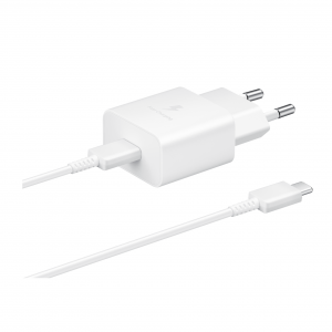 SAMSUNG 15W wall charger C-to-C with C-To-C Cable white – Image 1