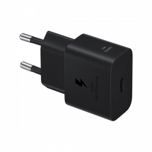SAMSUNG 25W wall charger C-to-C with C-To-C Cable black – Image 1