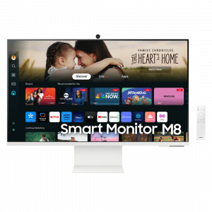 SAMSUNG Moniteur Smart SERIE 8 camera integré 32'' Life Style Design / HAS / USB-C / Cam in Box 12M – Image 1