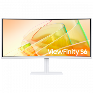SAMSUNG moniteur flat 34" Résolution QHD serie 6 Blanc Ratio 21:9 Garantie12M – Image 1
