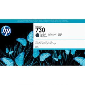 HP 730 300-ml Matte Black Ink Crtg – Image 1