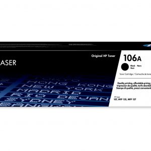 HP 106A Black Original Laser Toner Cartridge 1000Pages pour HP 107/135/137 séries – Image 1