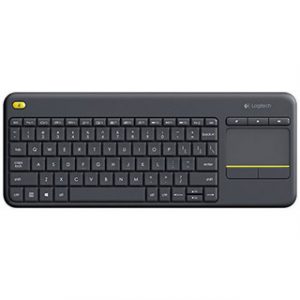 LOGITECH WIRELESS TOUCH KEYBOARD K400 PLUS FRENCH LAYOUT – Image 1