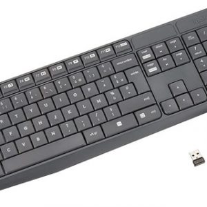 LOGITECH® MK235 WIRELESS KEYBOARD AND MOUSE - GREYFRA - 2.4GHZ - N/A - CENTRAL -
(GREY KEYS GREY BTM – Image 1