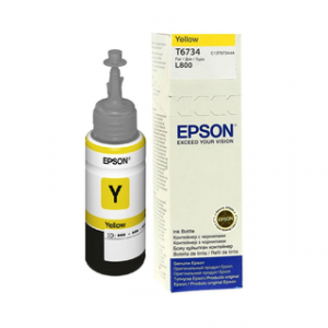 EPSON YELLOW INK BOTTLE 70ML POUR L800 – Image 1