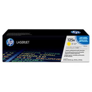 HP 125A YELLOW ORIGINAL LASERJET TONER CARTRIDGEHP CLJ CP1215/1515 YELLOW CRTG – Image 1
