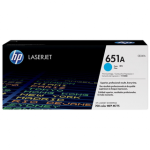 HP 651A CYAN ORIGINAL LASERJET TONER CARTRIDGEHP CLJ 700 COLOR MFP 775 CYAN CRTG – Image 1