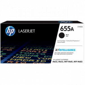 HP 655A BLACK ORIGINAL LASERJET TONER CRTGLJC MFP M681/MFP M682/M652/M653 BLACK CRTG – Image 1