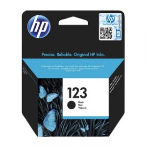 HP 123 BLACK ORIGINAL INK CARTRIDGE HP OFFICEJET 4655 /HP DESKJET 2130/3630/3733 – Image 1