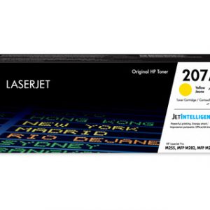 HP 207A YELLOW ORIGINAL LASERJET TONER CRTG 1250PAGES POUR M255DW, M282NW,M283FDN,M283FDW – Image 1