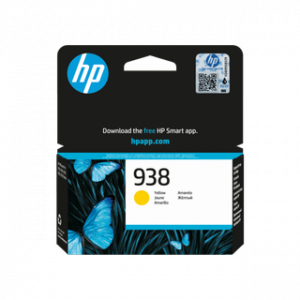 HP 938 YELLOW ORIGINAL INK CARTRIDGE 800 PAGES POUR OJ PRO 9730 & 9130 3MOIS – Image 1