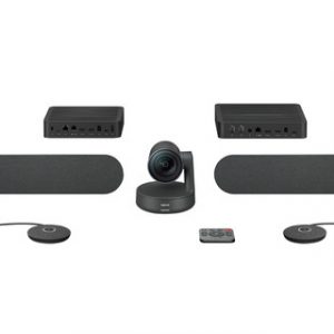 LOGITECH RALLY PLUS (1XCAMERA, 2XSPEAKER, 2XMIC, TABLE & DISPLAY HUB) – Image 1