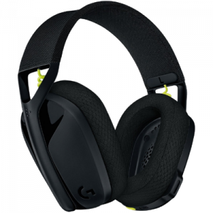 LOGITECH G435 LIGHTSPEED WIRELESS GAMING HEADSET - BLACK – Image 1